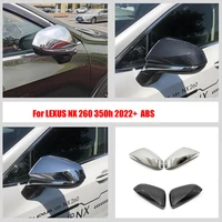 for lexus nx 260 350h nx260 nx350h 2022 2023 abs chrome car side wing door rear view mirror side cover trim molding accessories