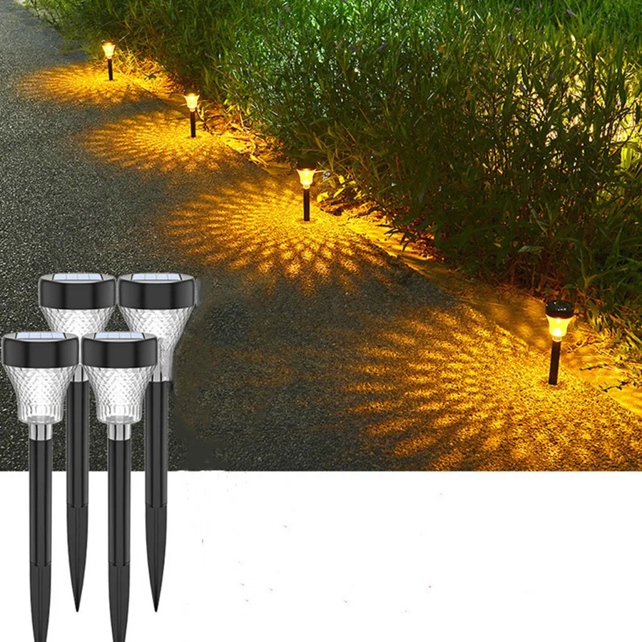 

Outdoor Led Solar Lawn Lamps Waterproof 1/2/4pcs Solar Landscape Patio Lights Garden Decoration Night Lights Pathway Lighting