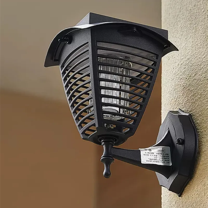 Солнечная светодиодная настенная лампа наружная газонная от комаров домашняя