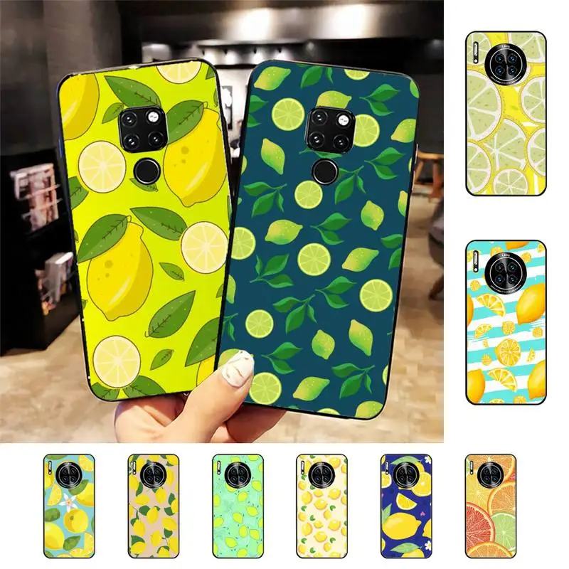 

YNDFCNB Fruit lemon Phone Case for Samsung A51 A30s A52 A71 A12 for Huawei Honor 10i for OPPO vivo Y11 cover