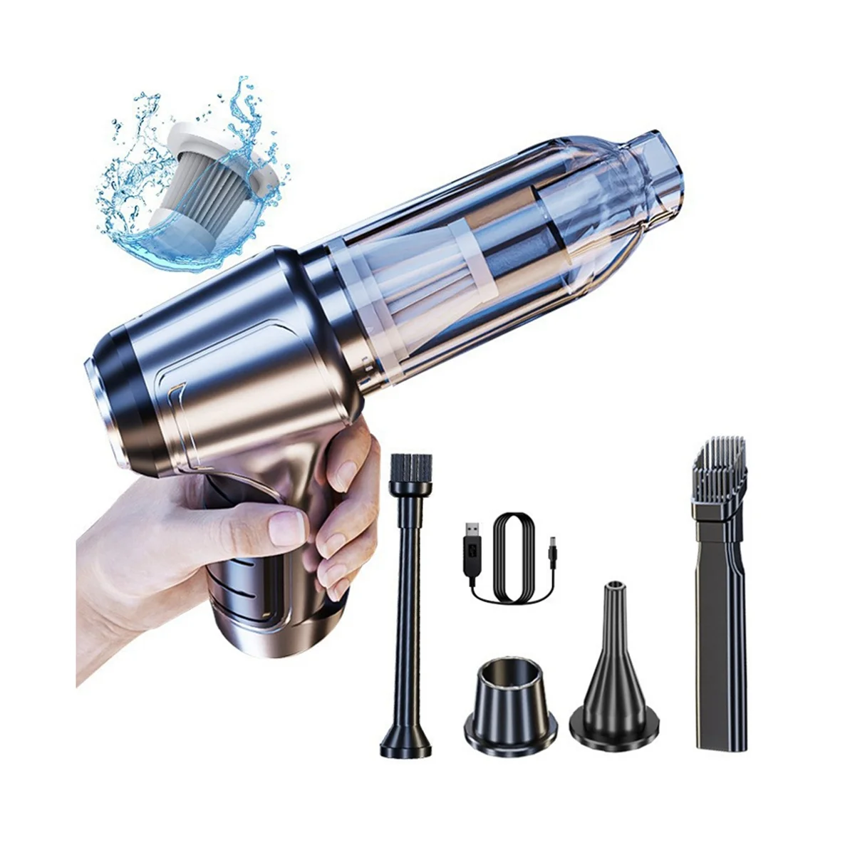 

Моторный пылесос беспроводной многофункциональный Мощный ручной автомобильный портативный ручной пылесос для дома