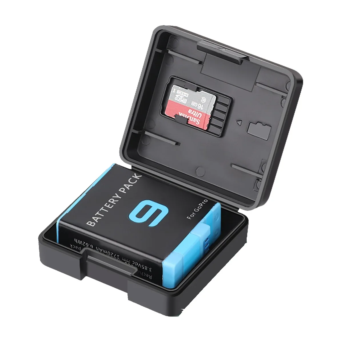 2/4/6pcs/Lot Battery Protective Storage Box Case With TF Card Holder for GoPro Hero 11 10 9 8 7 6 5 DJI OSMO SJCAM SJ9 SJ8 images - 6