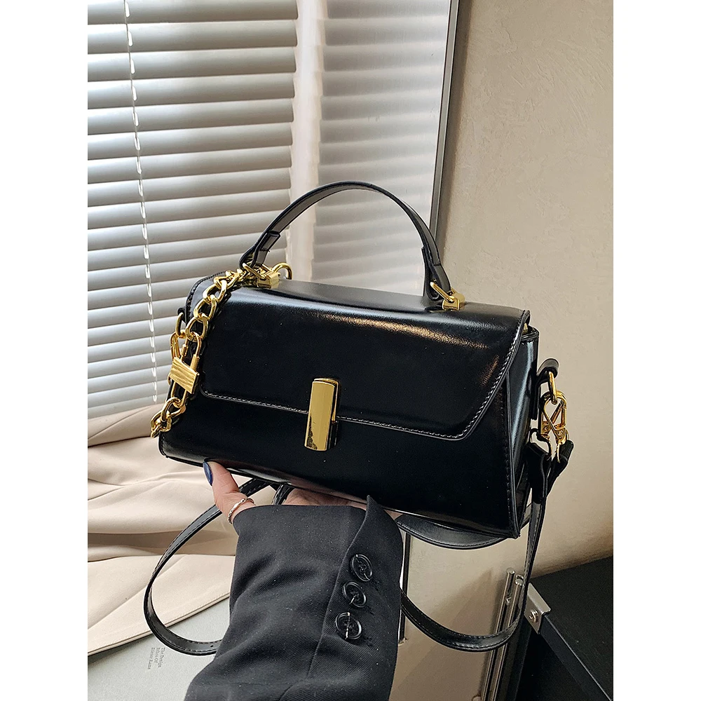 Женская бордовая сумка в корейском стиле модные новые однотонные глянцевые