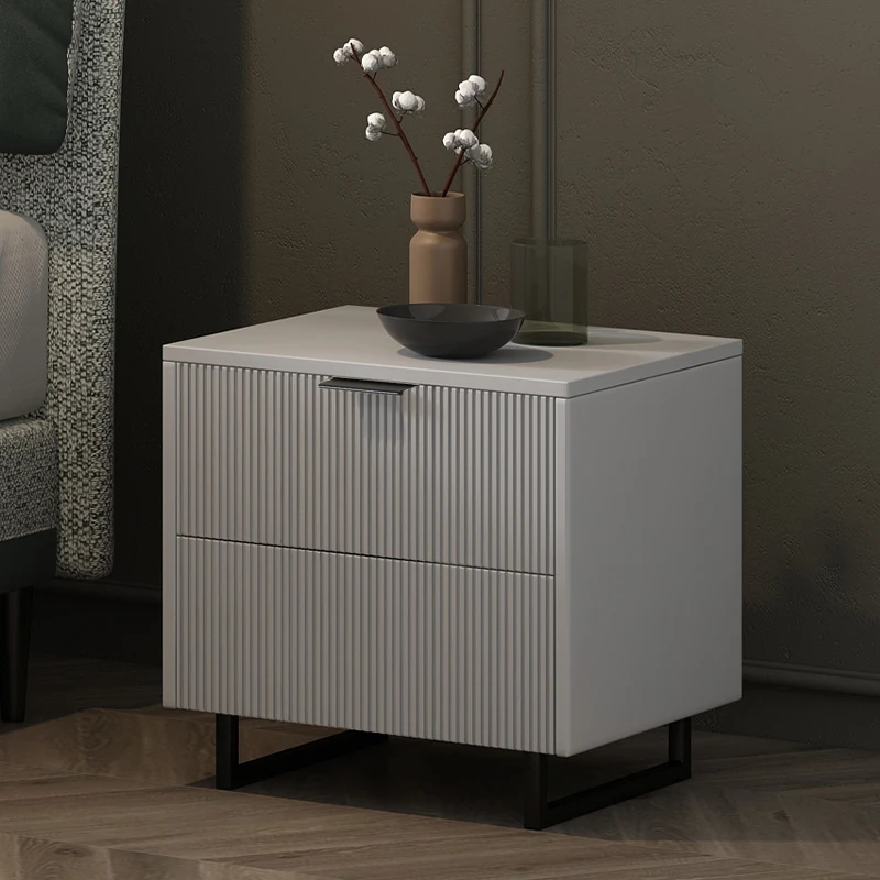 

Minimalist Modern Nightstand Drawers Storage Hallway Design Nightstand Table Aesthetic Nordic Tables De Nuit Library Furniture