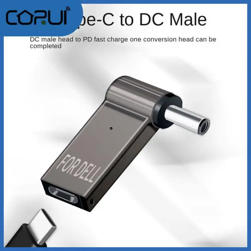 

Zinc Alloy Easy Connection Laptop Adapter Small And Portable Pd Laptop Adapter Convenient Conversion Tpype -c To Dc Male 100w