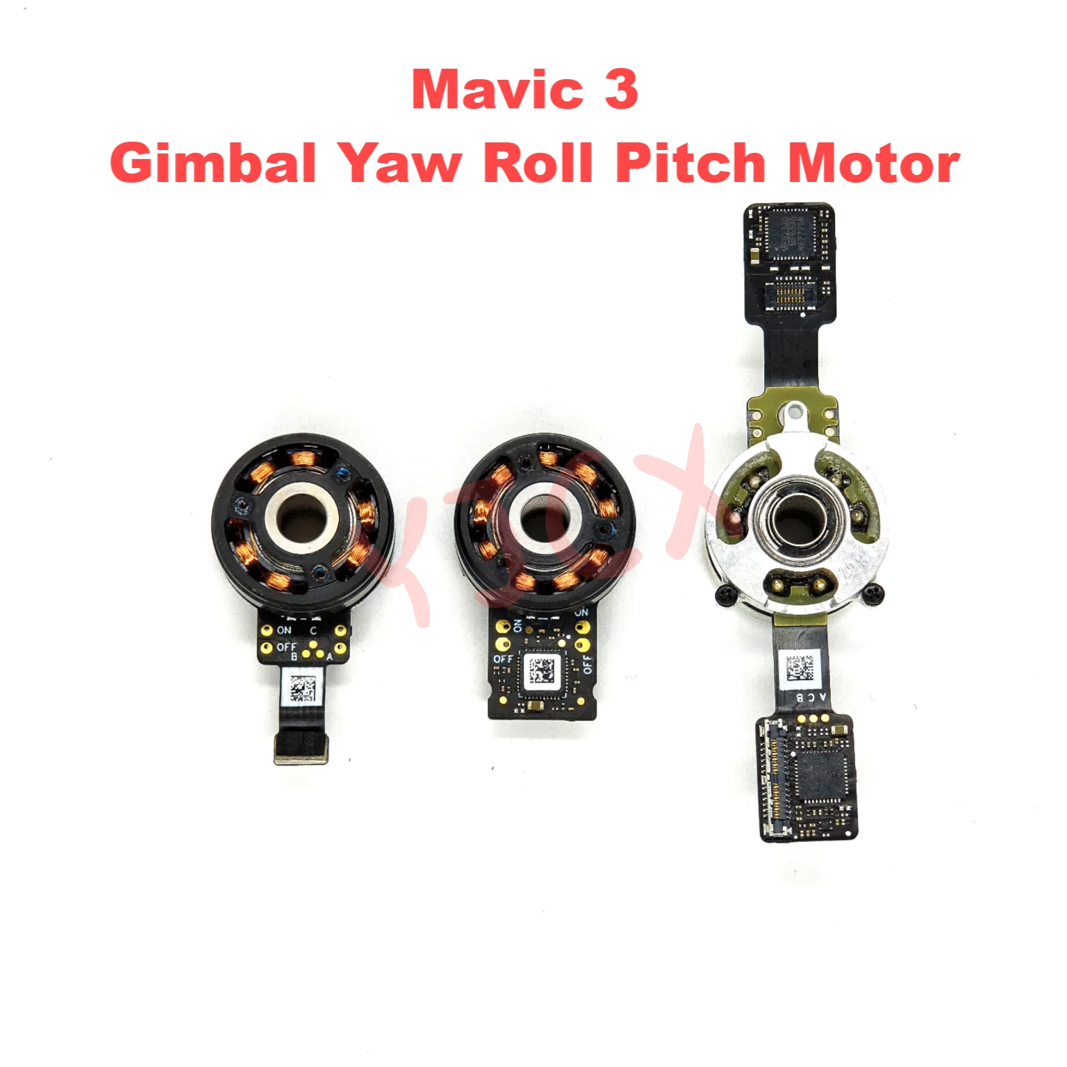 Фото Оригинальный двигатель карданного подвеса для дрона для DJI Mavic 3/Mavic 3E/Mavic 3C/Mavic 3T, двигатель поворота карданного подвеса, часть дрона №1