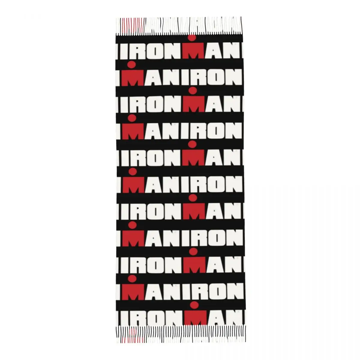 Женский шарф с логотипом триатлона Crazy Endurance Race зимняя теплая шаль из пашмины