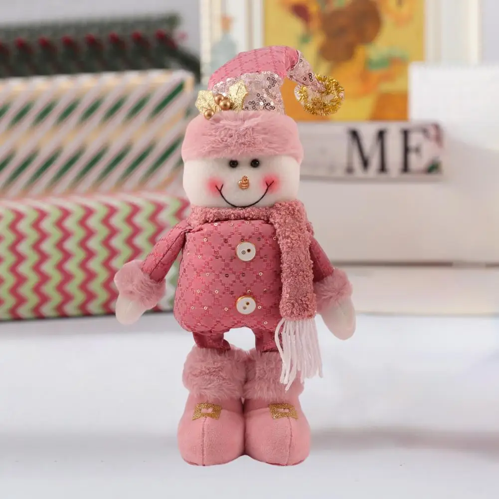

Привлекательное Рождественское украшение, праздничные плюшевые куклы для рождественского домашнего декора, привлекательные фигурки с длинными ногами для помещений