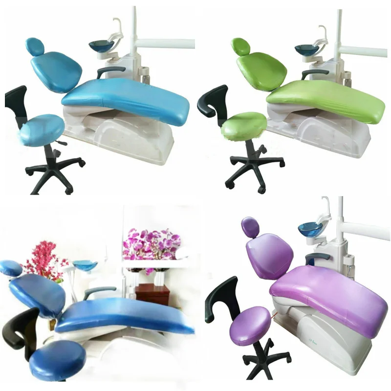 

2Set Dental Unit Chair Cover Seat Sleeves Chair Parts Waterproof Protective Protector Sleeves PU Lether