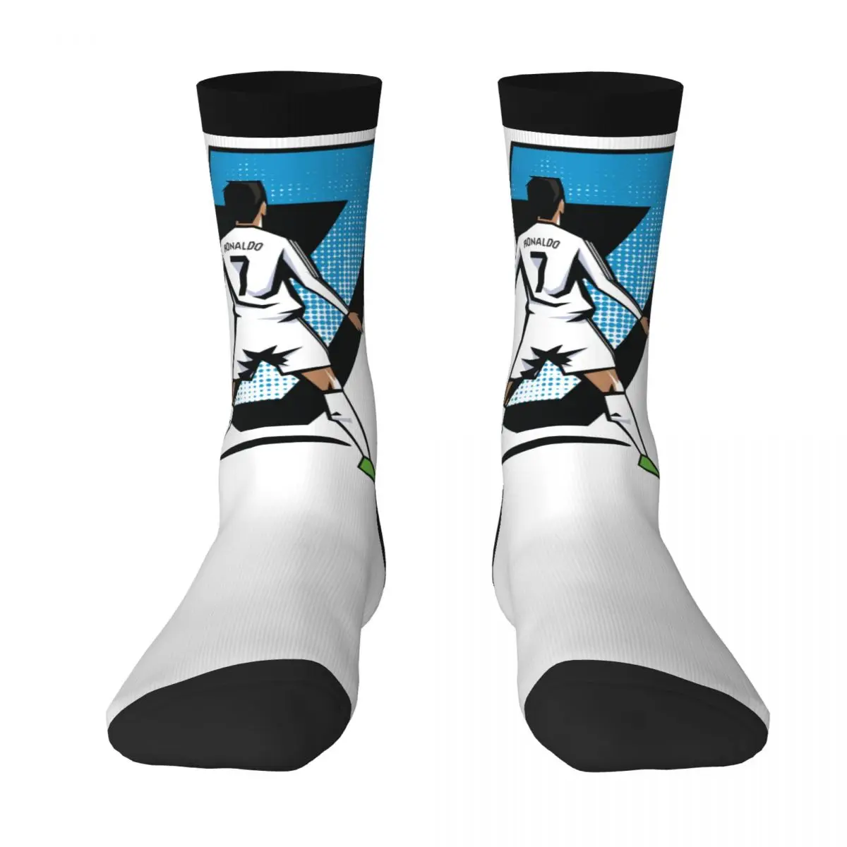 

Brazil Cristianoes And Ronaldoes Socks Casual Graphic The Best Buy Funny Novelty Color contrast Infantry pack Compression Socks