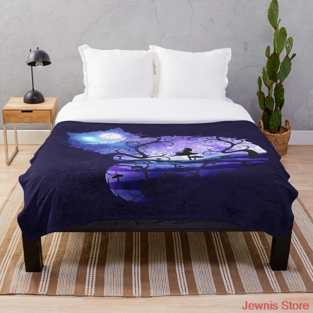 Мы все сумасшедшие здесь одеяла с принтом по запросу, декоративное одеяло из шерпы для дивана, кровати, подарок