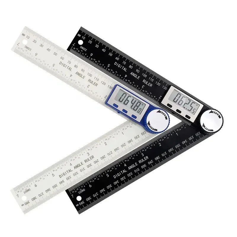 

Digital Display Angle Ruler Goniometer Protractor Vernier Calipe 2 In 1 Angle Finder Ruler Woodworking Angle Measuring Tools
