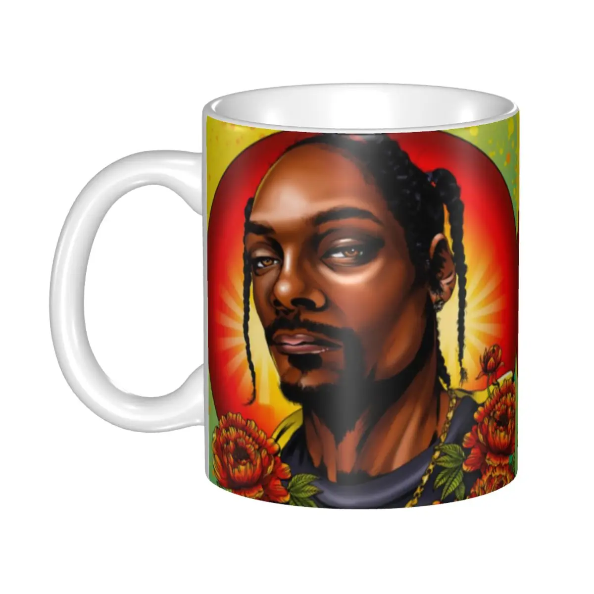 

American Music Rapper Snoop Dogg Coffee Mugs DIY Custom Ceramic Milk Tea Mug Outdoor Work Camping Cup And Mugs
