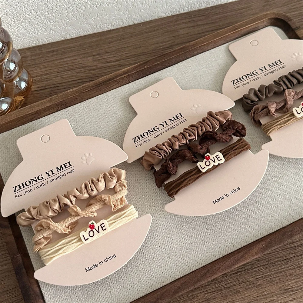 3 шт./набор женские шелковые резинки для волос