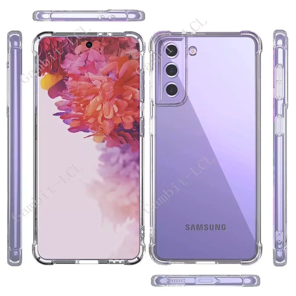 

NEW2022 Anti-Falling Soft TPU Case For Samsung Galaxy S22 Ultra S22 S22+ Plus S20 S21 FE S10 Lite S10e Clear Transparent Protect