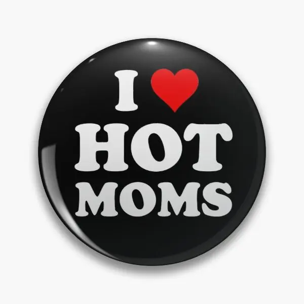 

Настраиваемая мягкая Брошь-булавка для влюбленных с надписью «I Love Hot Mommy»