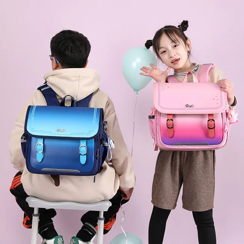 

Protecting The Spine Primary School Schoolbag Japanese British Style Horizontal Version Backpack Trendy Children's Wholesale