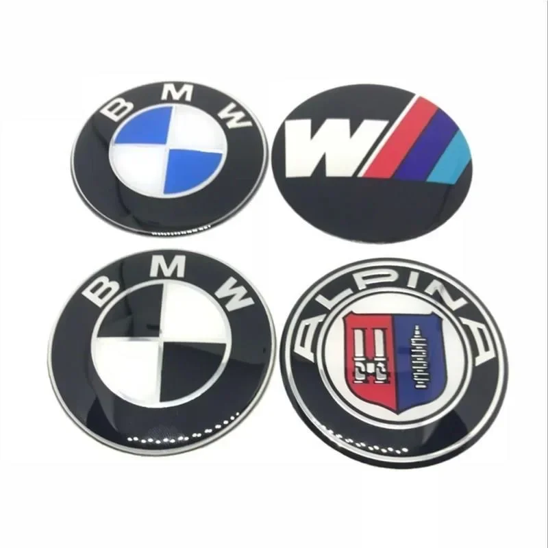 Фото Наклейки на колпаки ступиц (4 шт., 65 мм) для BMW Alpina E89 E90 MF10 F06 F130 F80 X1 X5 M3 E82 F22 F23 F35 - Быстрая доставка №1