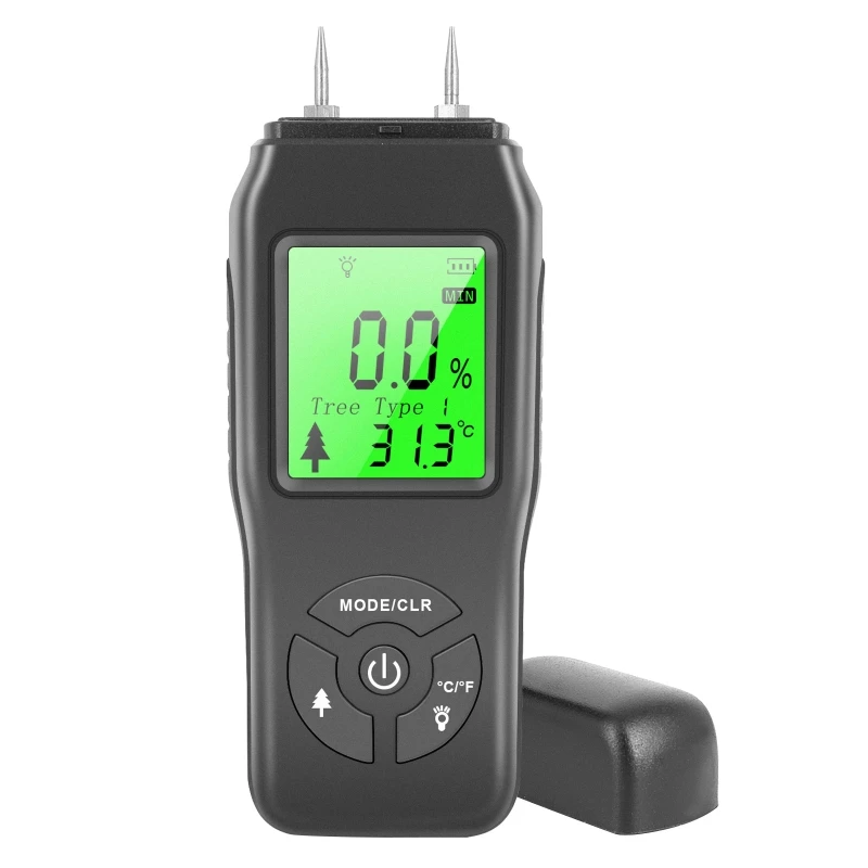 

Wood Humidity Detector with LCD Display for Homeowners Professionals Lightweight