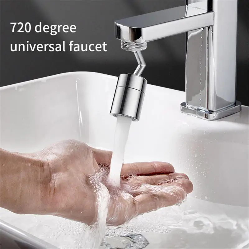 

720°Universal Kitchen Faucet Anti-splash Aerator Bathroom Tap Rotatable Faucet Sprayer Saving Water Tap Nozzle Extender Adapter