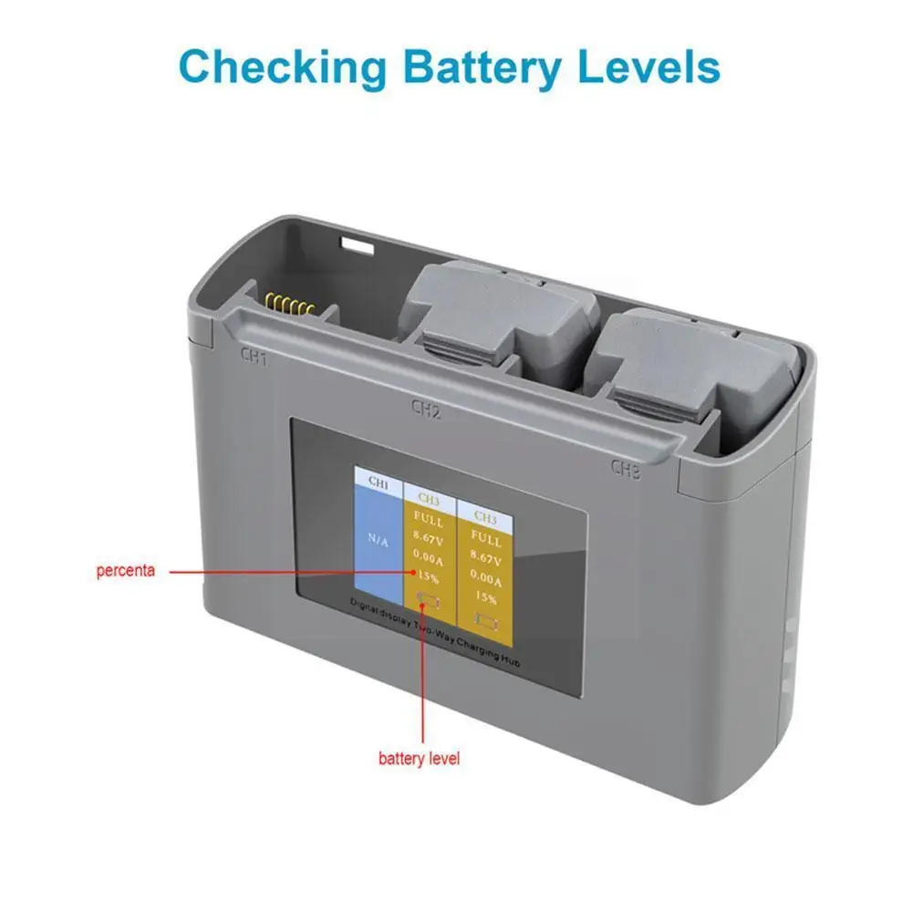 

Mini 2 Two-way Battery Butler Usb Charger Remote Control Suitable For Mini 2 Charger Accessories X0m3