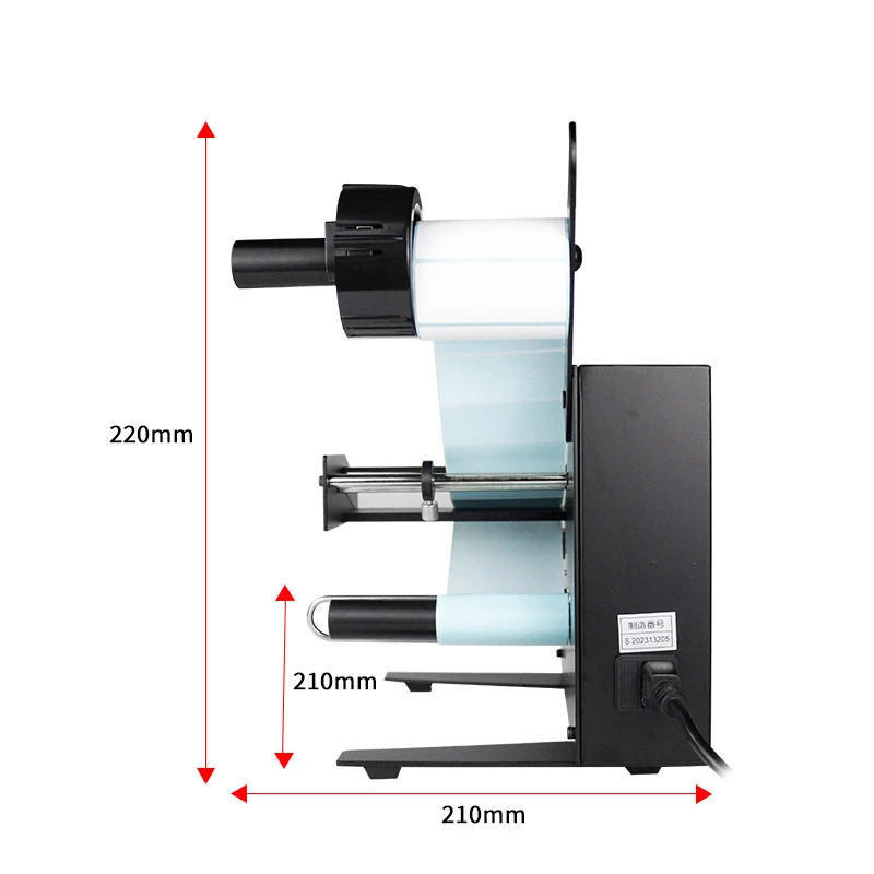 1150D Auto Label Dispenser Stripper Speed Control Counting Intelligent Induction Separation Tearing Labeling Machine