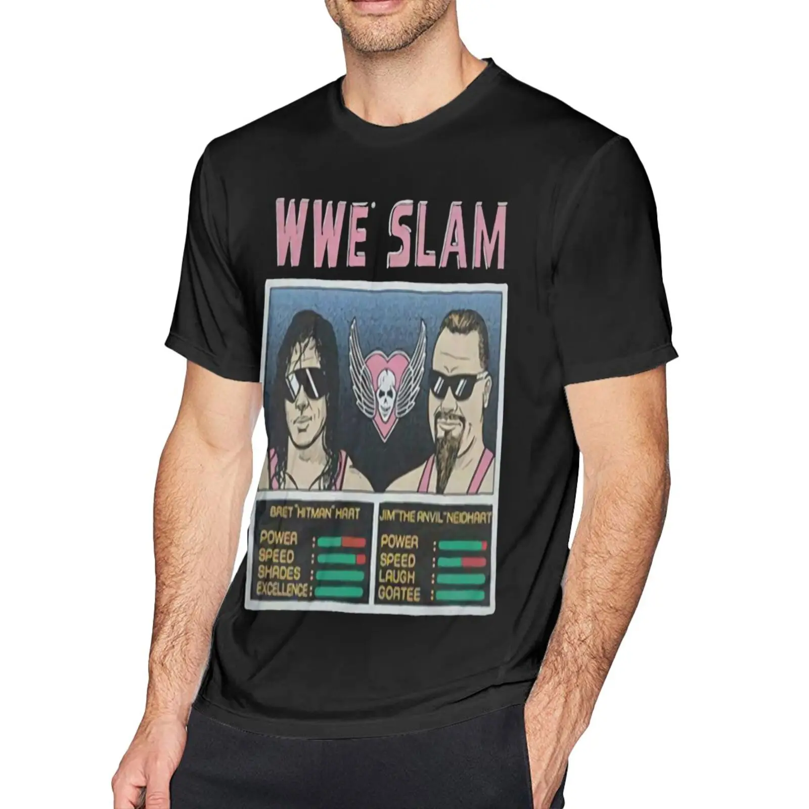 

Футболка Мужская/женская оверсайз с принтом The Hart Foundation Wwe Slam Tribute