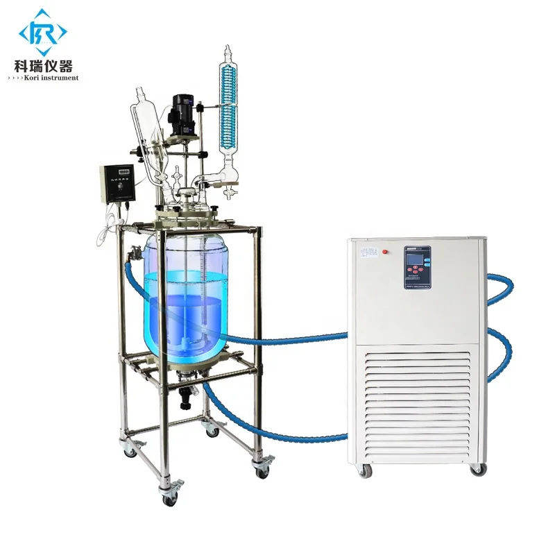 

SF-100L chemical jacketed glass reactor 100l