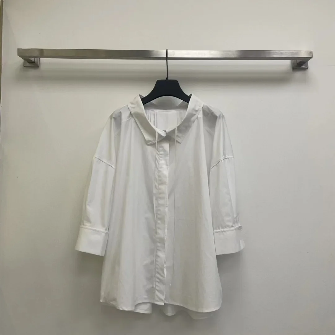 Nanyou Прямые поставки 2024 весна-лето новинка облегающая классическая рубашка с