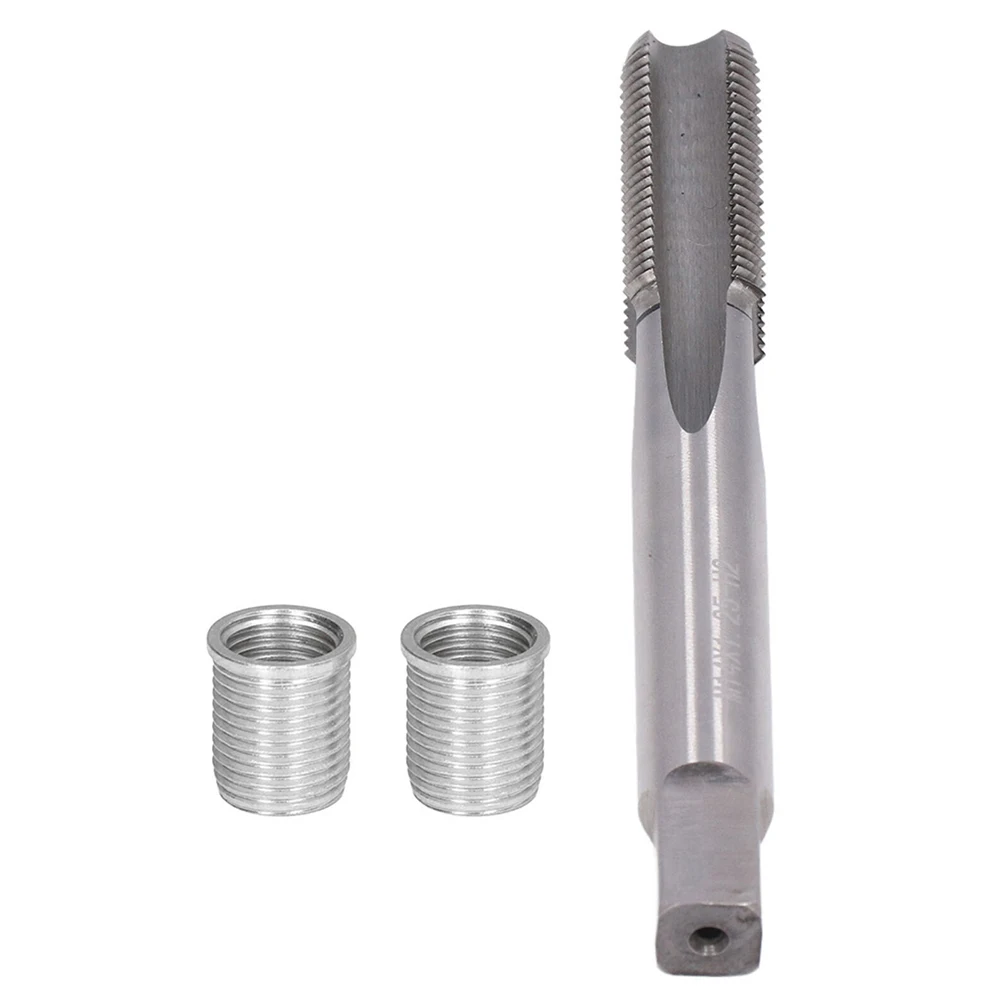 

Spark Plug Repair Durable Thread Hole Repair Tools Set with 10 M10 X 10 Nuts and 1 High Speed Steel M12 x10 Tap