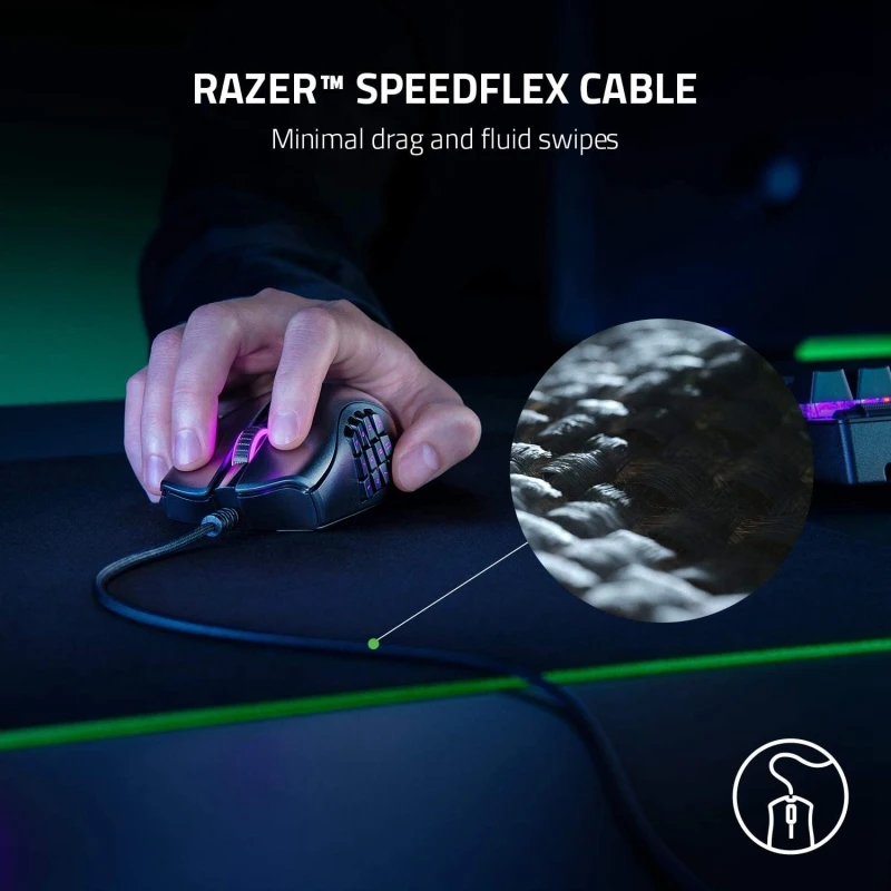 Лидер продаж Razer Naga X 18000 точек на дюйм оптическая программируемая проводная мышь с 16 клавишами (art.: 3920cd5d19065) - 3920cd5d19065