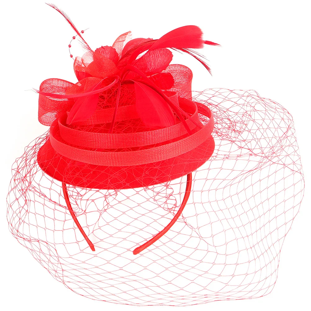 

Женская шляпа для банкета, свадебная заколка для волос с бабочкой, головной убор из АБС-пластика, шляпы Вуалетка