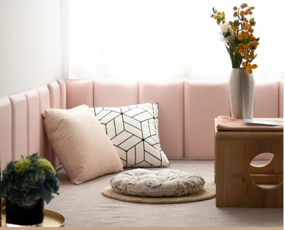 

Headboard bedroom decoration backrest living room children's anti-collision pad card seat soft-packed headboard