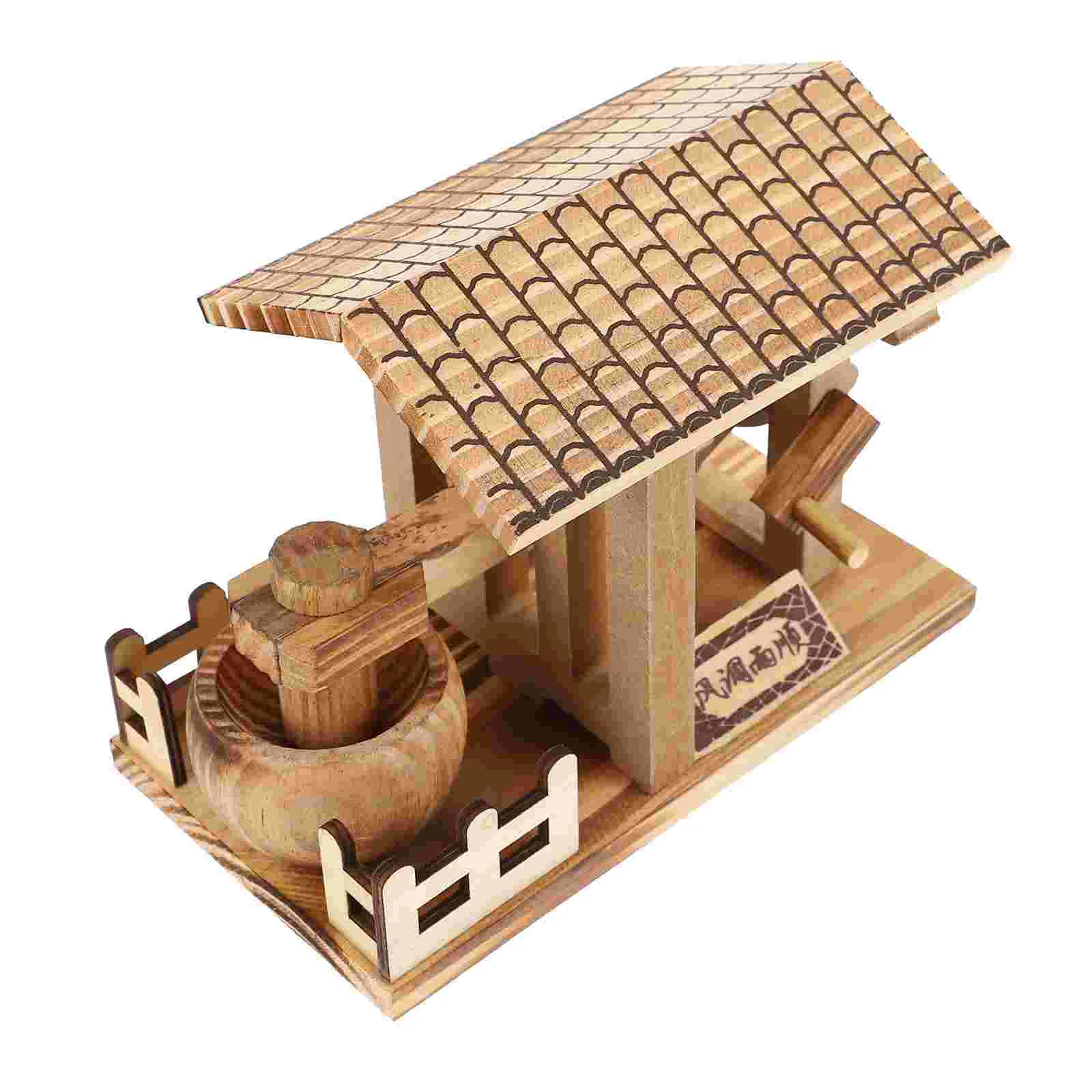 

1Pc Decorative Chinese Elements Adornment Vintage Wooden Handicraft Decoration