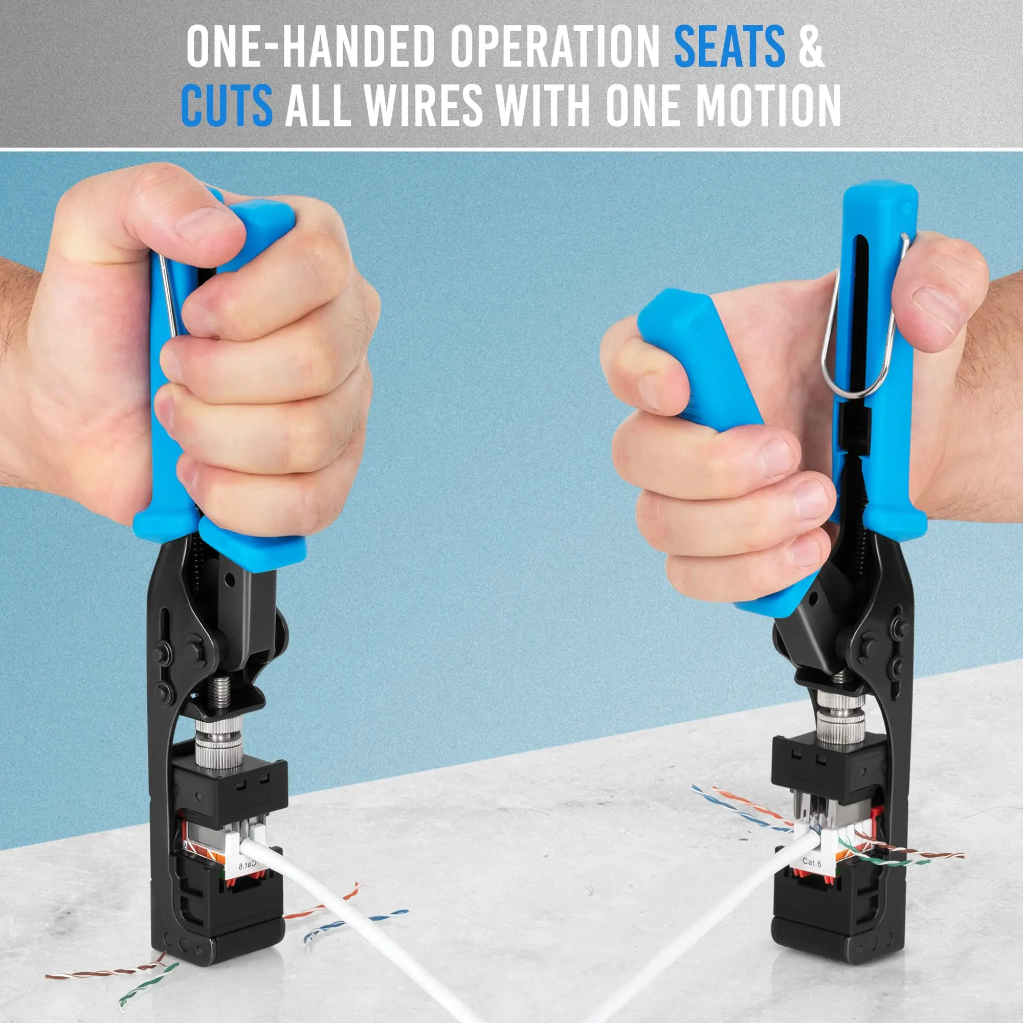 Network  Module Wire Cutter RJ45 Frame Wire Cutter Tool 4-Pair Termination Crimping Tool for 90 Degree RJ45 4-Pair Keystone Jack