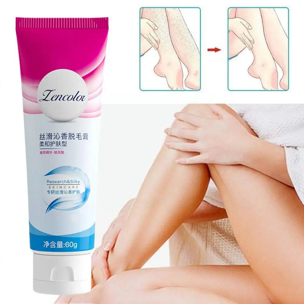 

5 Minutes Fast Hair Removal Painless Cream 60g Permanent Armpit Care Hair Painless Skin Part Body Beard Removal Private Q1G1