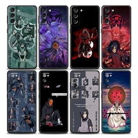 anime naruto uchiha madara sasuke itachi phone case for samsung galaxy s7 s8 s9 s10e s21 s20 fe plus note 20 ultra 5g tpu case