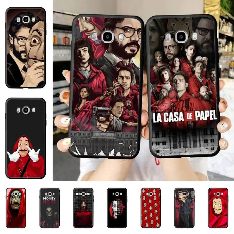 

Money Heist Phone Case for Samsung J 2 3 4 5 6 7 8 prime plus 2018 2017 2016 core
