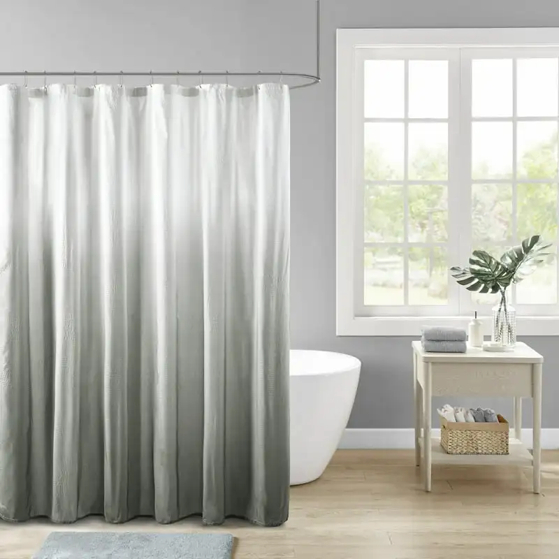 

Ombre Printed Seersucker Shower Curtain