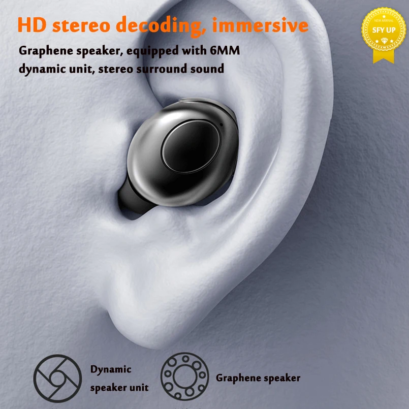 TWS беспроводные Bluetooth-наушники со звездным кольцом вращающиеся наушники HiFi