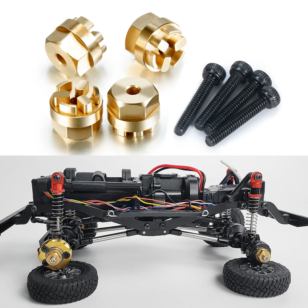 Фото AXSPEED RC Корпус кузова автомобиля латунный противовес колесный концентратор комбайнер амортизатор стержень для 1/18 Kyosho Jimny обновленные детали №2