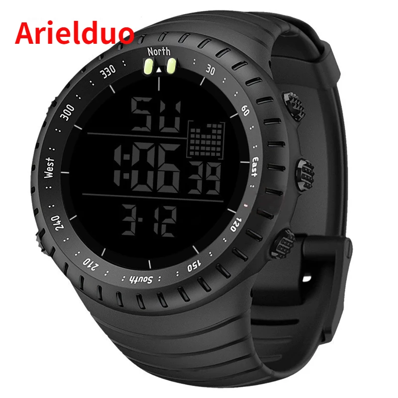 Synoke outdoor sport digital watch men sports watches for men running military chronometer led electronic watch wristwatches men