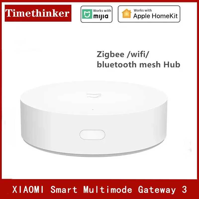 

Original Mijia Smart Multimode Gateway 3 Zigbee Wifi Bluetooth Mesh Hub Smart Home Hub Work With Mi Home Apple Homekit APP