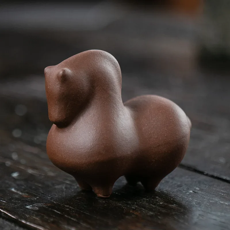 

Фиолетовый глиняный чайный питомец RI ONIY TEASET