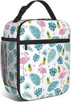 flamingo lunch box kids girls insulated cooler thermal cute lunch bag tote for school
