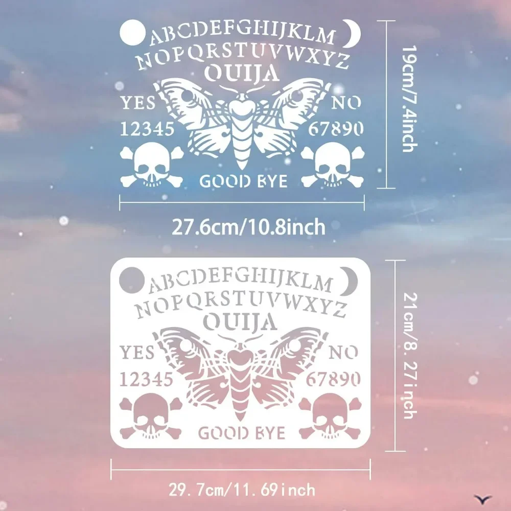 Трафарет для доски Ouija 8 3x11 7 дюйма многоразовый трафарет настольной игры ответов