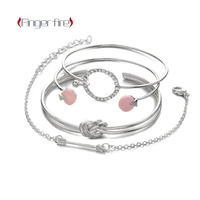 fashion statement silver plated knot shape bracelet bridal engagement party round accessory