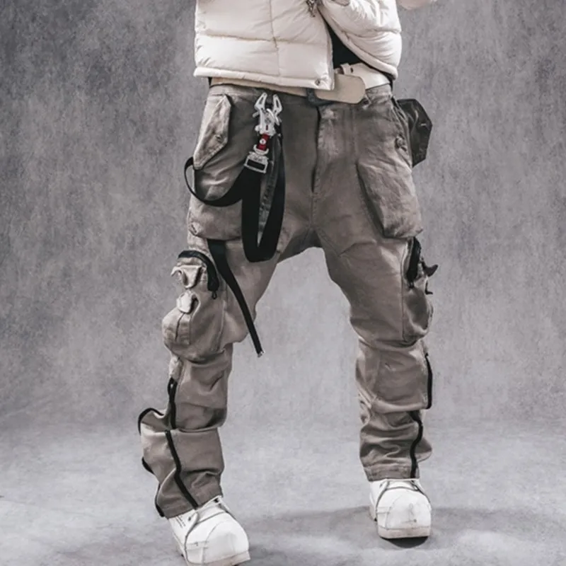 Повседневные брюки с несколькими карманами в стиле Wasteland
