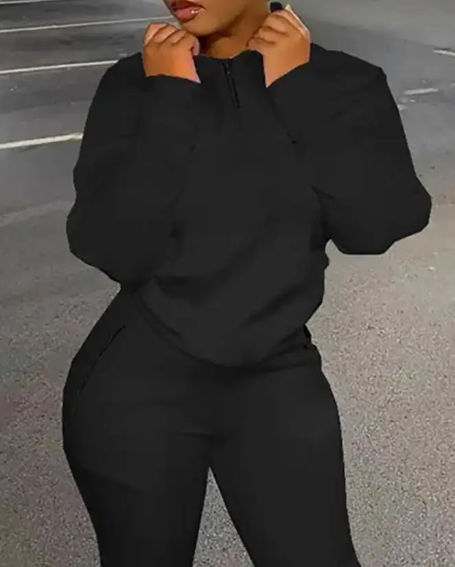 Женский комплект из двух предметов модный дизайнерский топ с высоким воротником