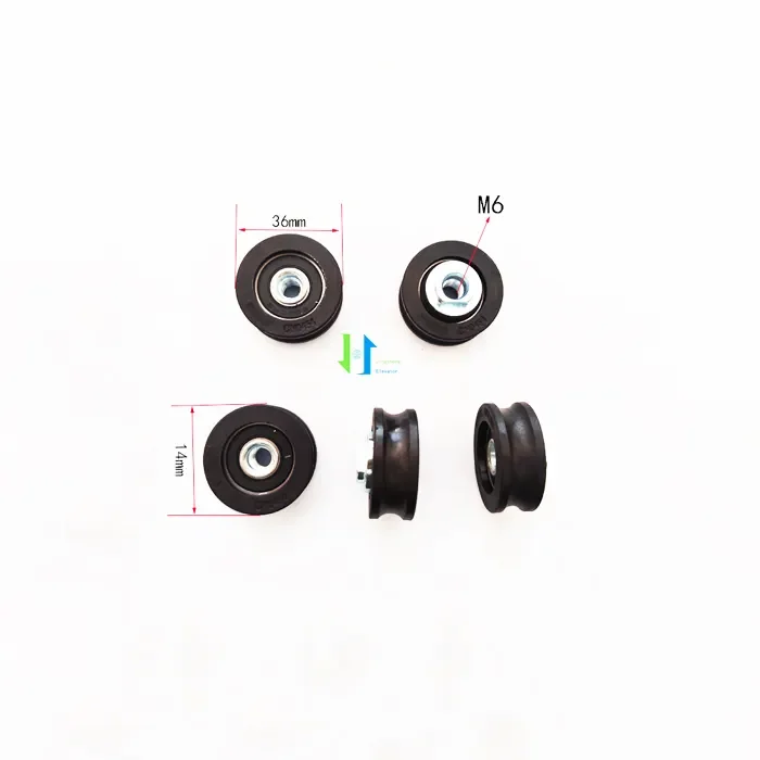 

36*14mm M6 CN0454 Elevator Door Center Roller ,Elevator Wheel